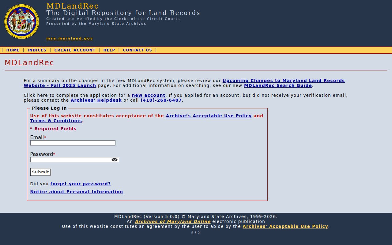 Clinton people search through the MDLandRec land records gateway